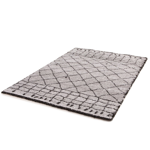 AFK Living vloerkleed Newport - shaggy - grijs - 120 x 170 cm