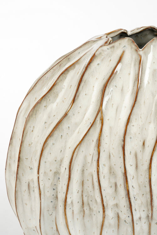 Mica Decorations Jovi Vaas - L43 x B23 x H41 cm - Keramiek - Wit - vtwonen shop