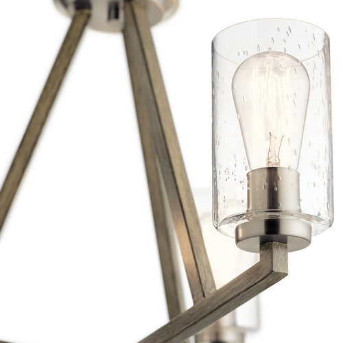 Elstead Kichler Deryn Multi Arm Hanglamp Plafondlamp Distressed Antique Grey