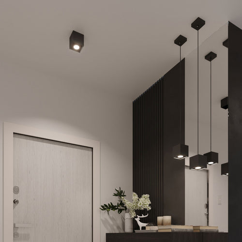 Sollux Lighting Plafondlamp QUAD 2 zwart - 26x11x12cm