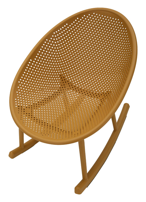 Mauro Ferretti schommelstoel - 66x88x80 cm - geel