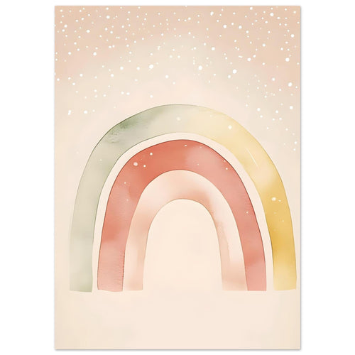 Artfulprints  Zachte regenboog   poster 50x70 cm - vtwonen shop