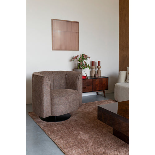 Dutchbone Flower Draaistoel Bruin - vtwonen shop