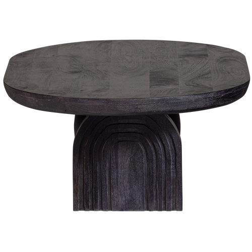 WOOOD salontafel Steppe - Mango Hout - Zwart - 38x110x72 - vtwonen shop