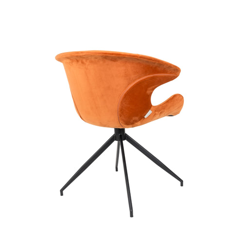 Zuiver Mia Eetkamerstoelen met armleuning Oranje - Set van 2 - vtwonen shop