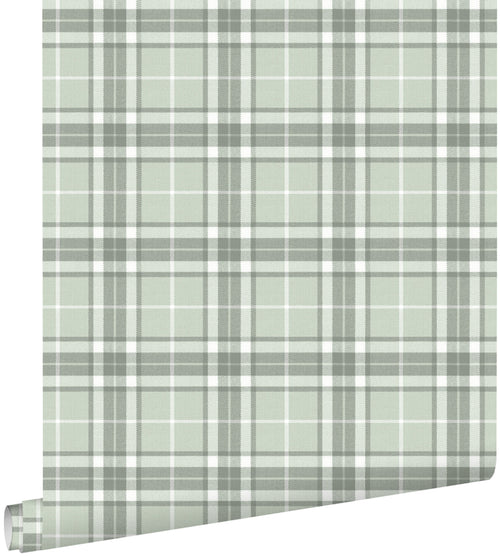 ESTAhome behang ruiten mintgroen - 53 cm x 10.05 m - 138952