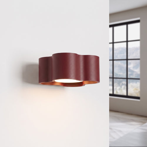 Sollux Lighting Wandlamp OVIO bordeaux Gx53 - 12x14,5x6cm