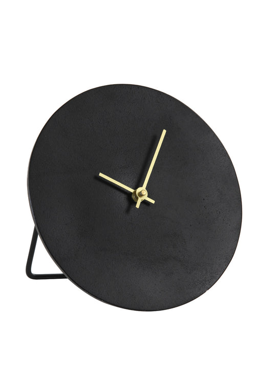 Light & Living klok  - zwart - 20x0.5x20 cm