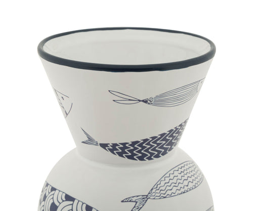 Mauro Ferretti vaas - 14x38,5 cm - wit