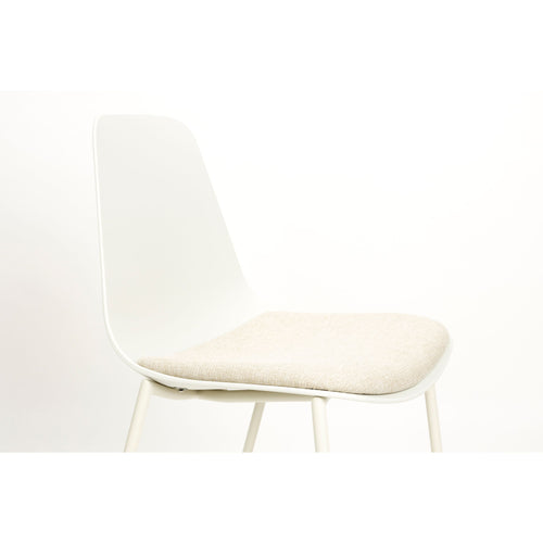 Housecraft Living Jeffrey Eetkamerstoelen Wit - Set van 4 - vtwonen shop