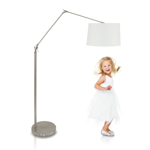 Steinhauer vloerlamp prestige - 1 lichts - 145x 250 cm - mat chroom wit