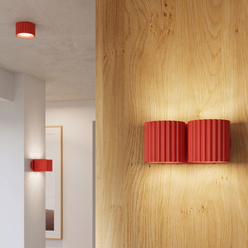Sollux Lighting Wandlamp AURA 2 rood G9 - 21x12x10cm