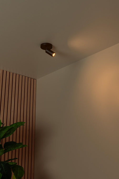 Lucide plafondspot RITMO - 1xGU10 (MR11) - Zwart - vtwonen shop