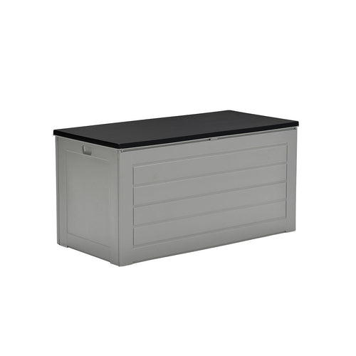 Primo kussenbox - kunststof - 680L - 146x71 cm - donkergrijs - zwart