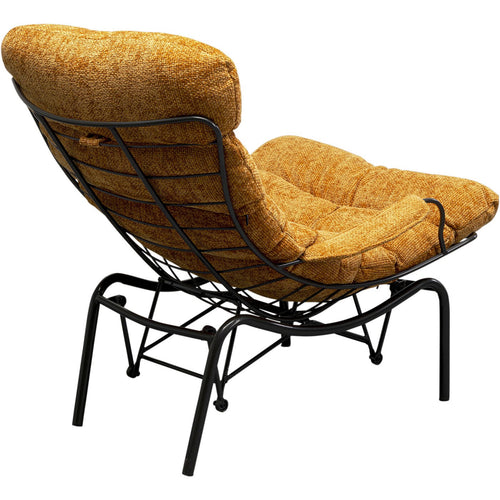 Kare Design Fauteuil en Voetensteun Vienna Swing geel - vtwonen shop