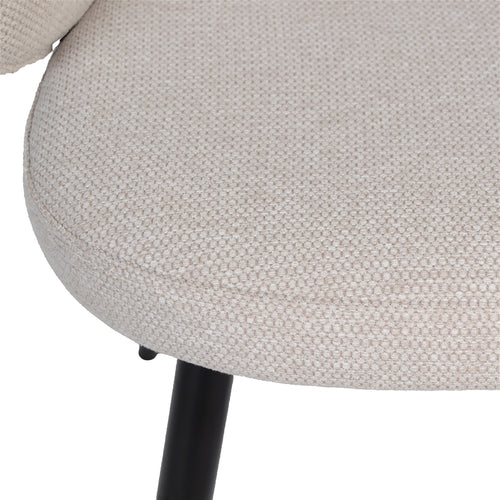 Giga Meubel Eetkamerstoel Marit - Stof - Beige - Set van 2 - vtwonen shop