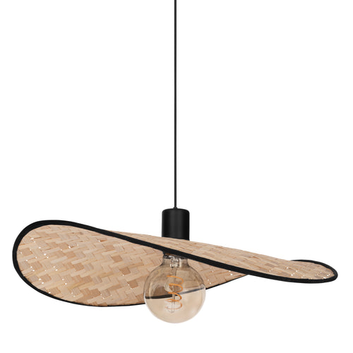 EGLO hanglamp Marywell - e27 - hout - zwart/bruin - vtwonen shop
