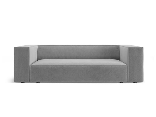 Cosmopolitan Design Bank Arendal 2-zits, chenille met ribbeleffect donkergrijs - 102x180x70cm