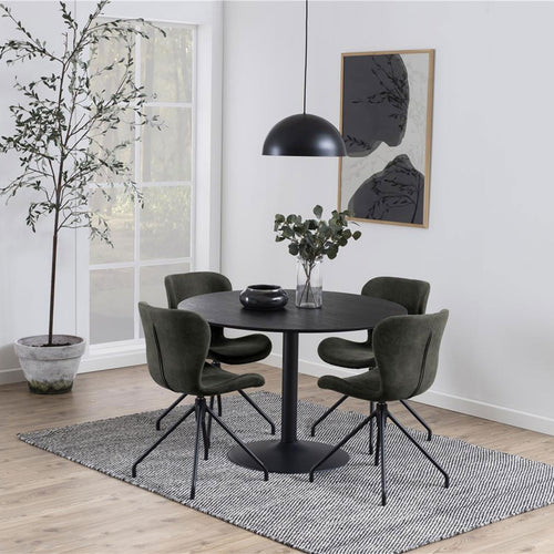 Lisomme Vino Ronde Houten Eettafel Ø 110 cm - Zwart - vtwonen shop