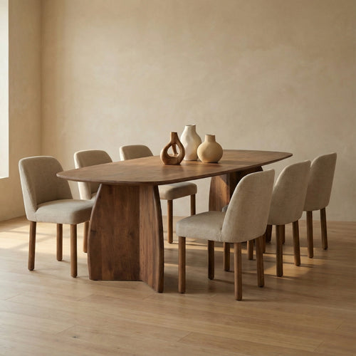 DÉJA Living Eettafel Majada - Deens Ovaal Donkerbruin Hout - 300x100x76cm