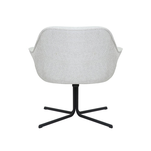 StarFurn Fauteuil Mila - Off-White Stof - Draaibaar - 79x80x81cm