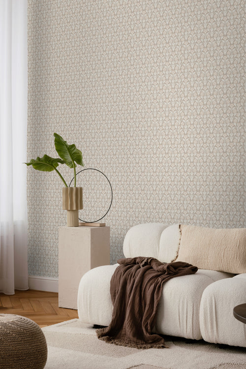 Borastapeter behang bloemen beige - 53 cm x 10.05 m - 660074 - vtwonen shop