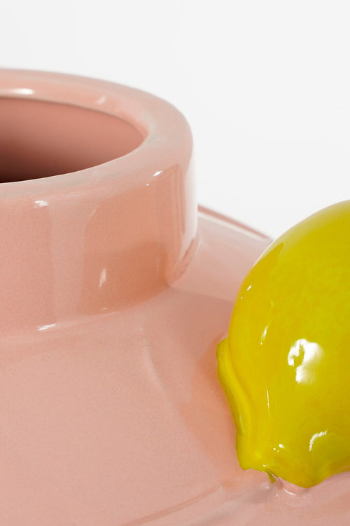 Mica Decorations  Melika Vaas - H38 x Ø35 cm - Keramiek - Lichtroze