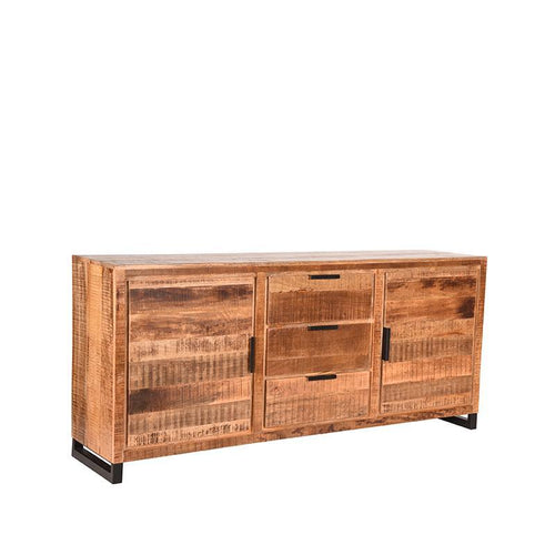 LABEL51 Dressoir Glasgow - Naturel Mangohout - 190x45x85cm