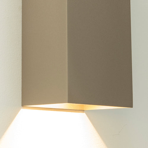 Artdelight wandlamp Dante - 2 lichts - 9  x 24   cm - champagne