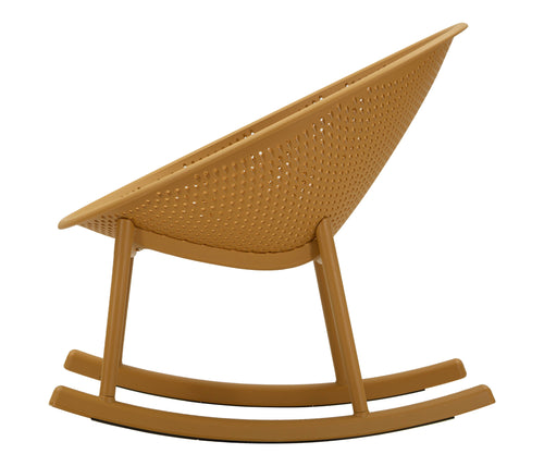 Mauro Ferretti schommelstoel - 66x88x80 cm - geel