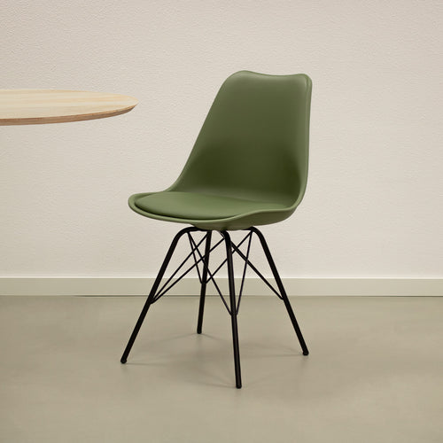 Kick kuipstoel Metal Luuk - Donkergroen