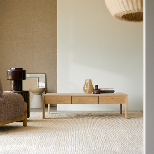 Tikamoon Massief eiken salontafel - Naturel - vtwonen shop