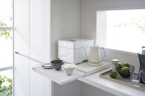 Yamazaki Uitschuifbare Keukenplateau - Tower - Wit - vtwonen shop