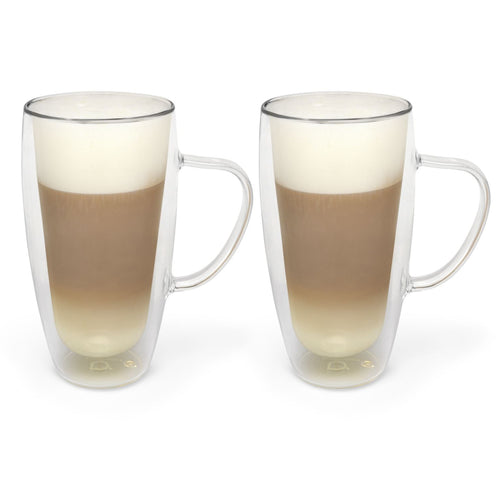 Bredemeijer -Dubbelwandig glas cappuccino/latte m. 400ml s/2 - vtwonen shop