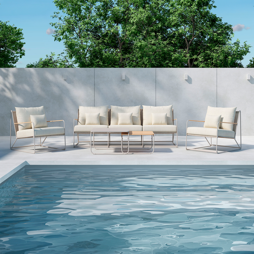 Nest outdoor Paolo 4 delige tuin loungeset beige