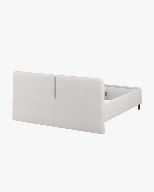 noo.ma Melu gestoffeerd bed 160x200 Cloud Beige - tijdloos design