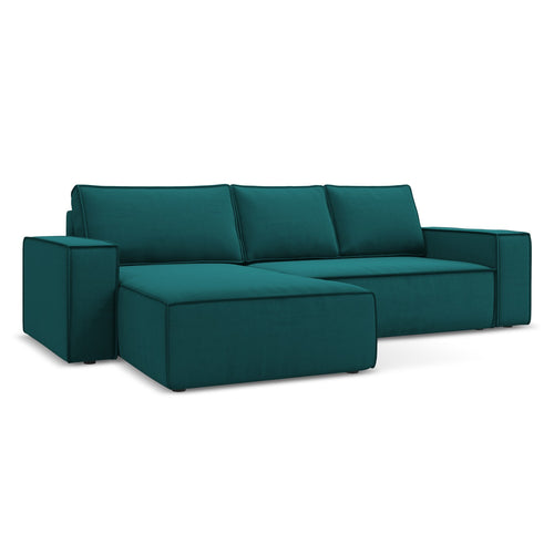 LaMiaSofa hoekbank links Livorno - velours - marien - 290x185x82