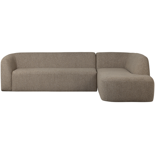 BePureHome hoekbank rechts Sloping - Chenille - Lichtbruin Melange - vtwonen shop