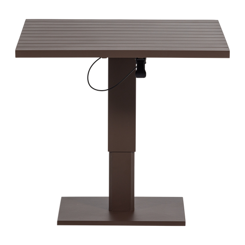 WOOOD tuintafel verstelbaar Tesso - Aluminium - Bruin - 68/45x100x80