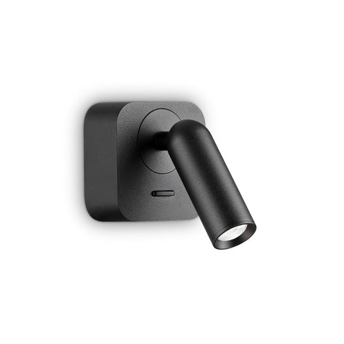 LED Decoratieve Vierkante Leeslamp Zwart, 3000K 3,5W