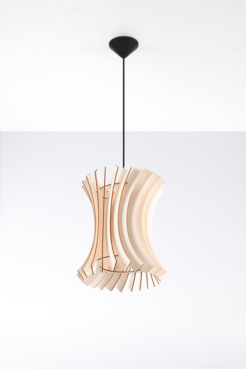 Sollux hanglamp Oriana - 1 lichts - 30  x 90   cm - bruin