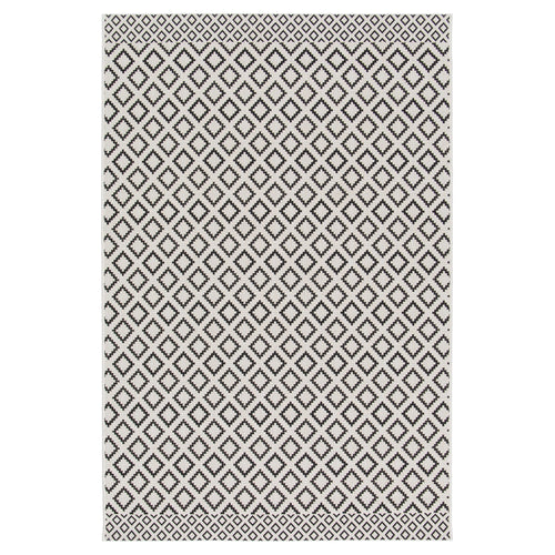 AFK Living vloerkleed Zanzibar - voor binnen en buiten - zwart - 200 x 290 cm