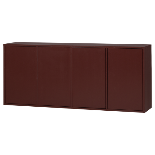 WOOOD dressoir Merel - Grenen - Bordeauxrood - 85x198x39,5