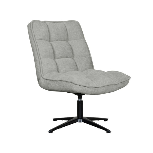 LABEL51 Fauteuil Vince - Grijs Stof - Draaibaar - vtwonen shop