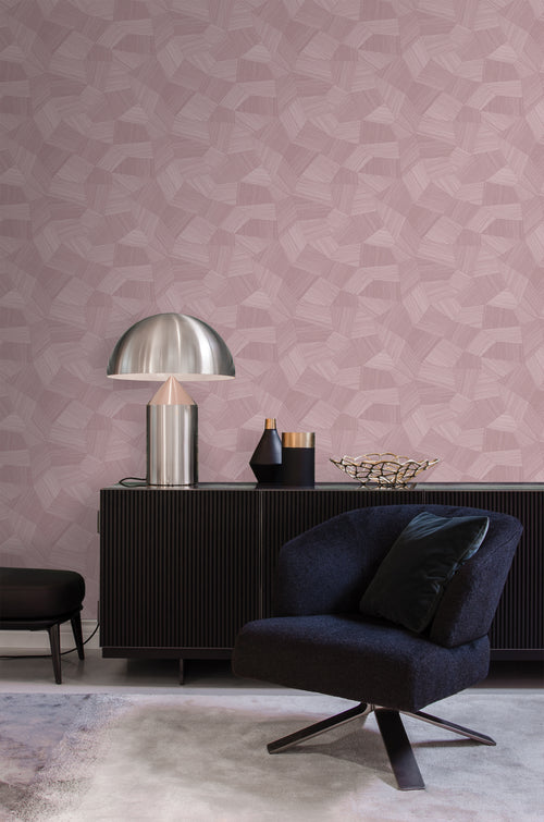 Origin Wallcoverings behang grafisch 3D motief lila paars - 50 x 900 cm - 348063