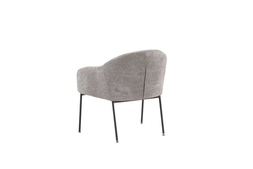 Rebellenclub Fauteuil Vai - Lichtgrijs bouclé - vtwonen shop