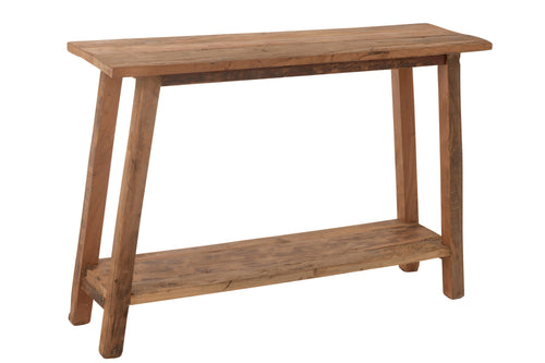 J-Line console Vierkant  - hout - naturel