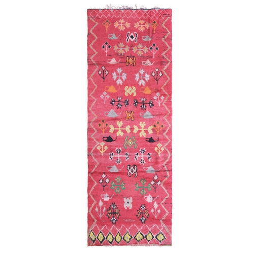 AFK Living vloerkleed Berber - handgemaakt - Wol - 87 x 275 cm - vtwonen shop