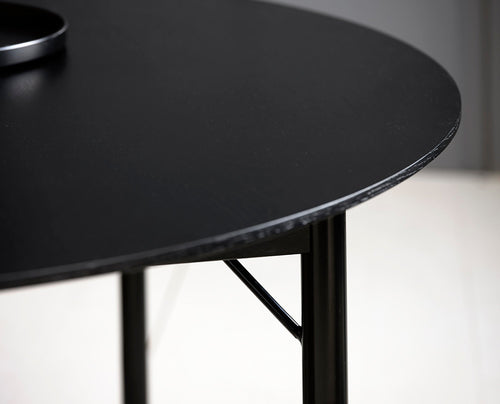 Rebellenclub Eetkamertafel Noka - ø120 cm - Zwart