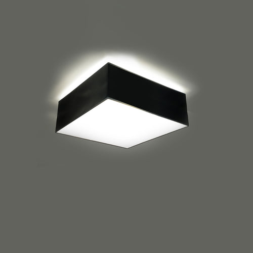 Sollux Lighting Plafondlamp HORUS zwart - 25x25x11cm